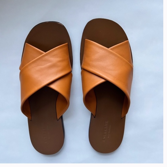 Everlane Shoes - Everlane The Day Crossover Sandal in Sienna Brown Size 9.5